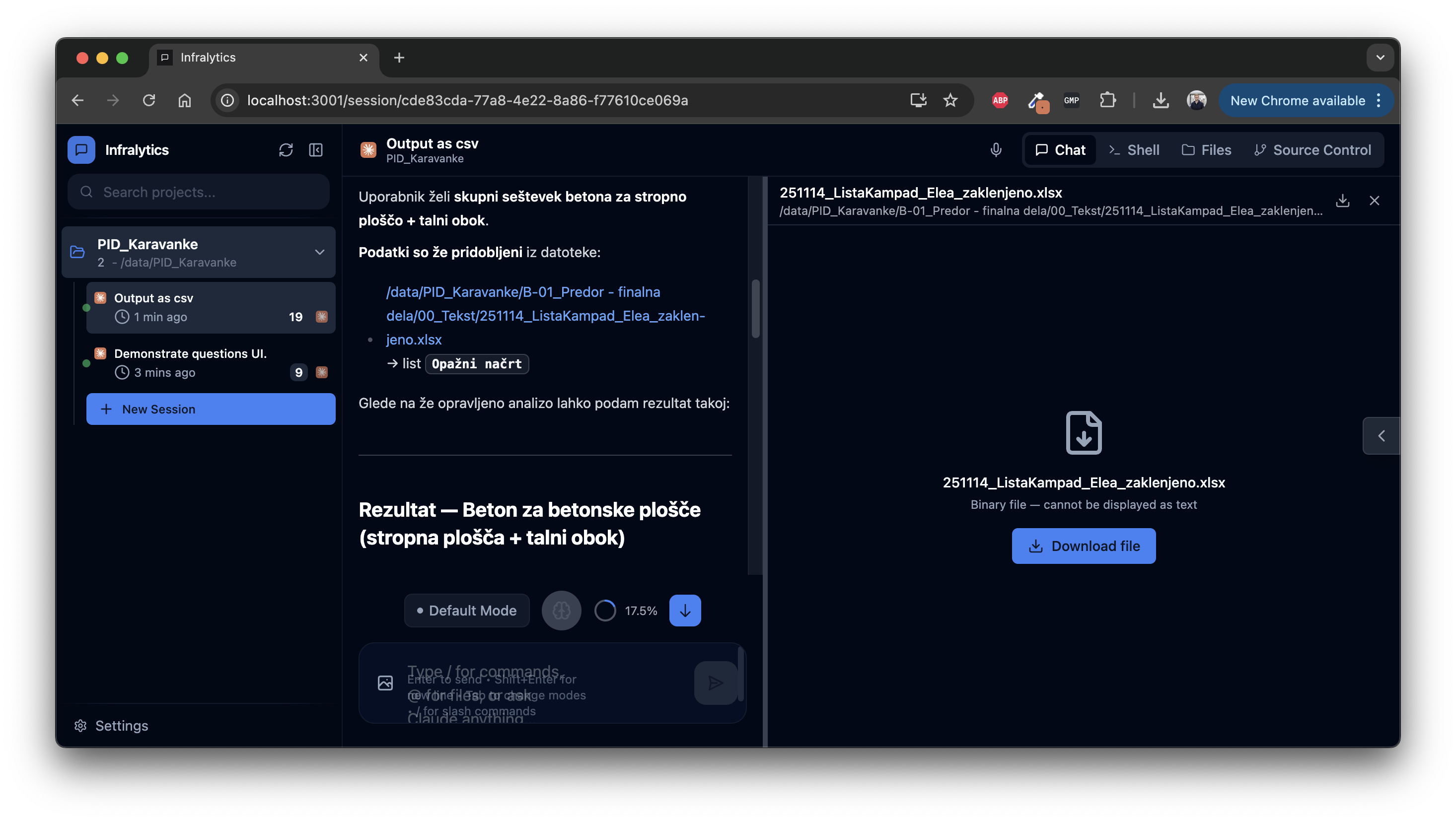 Binary file download
